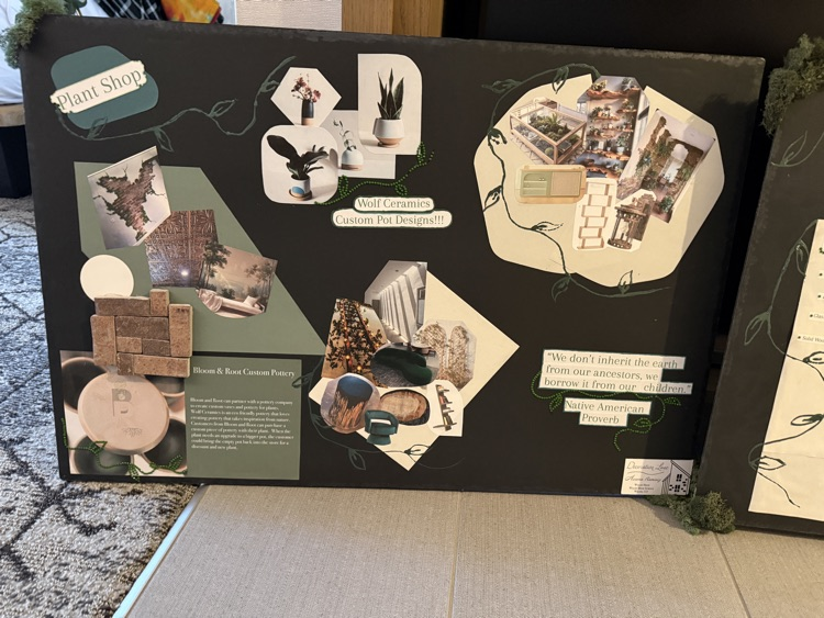 Aurora’s boards for her presentation