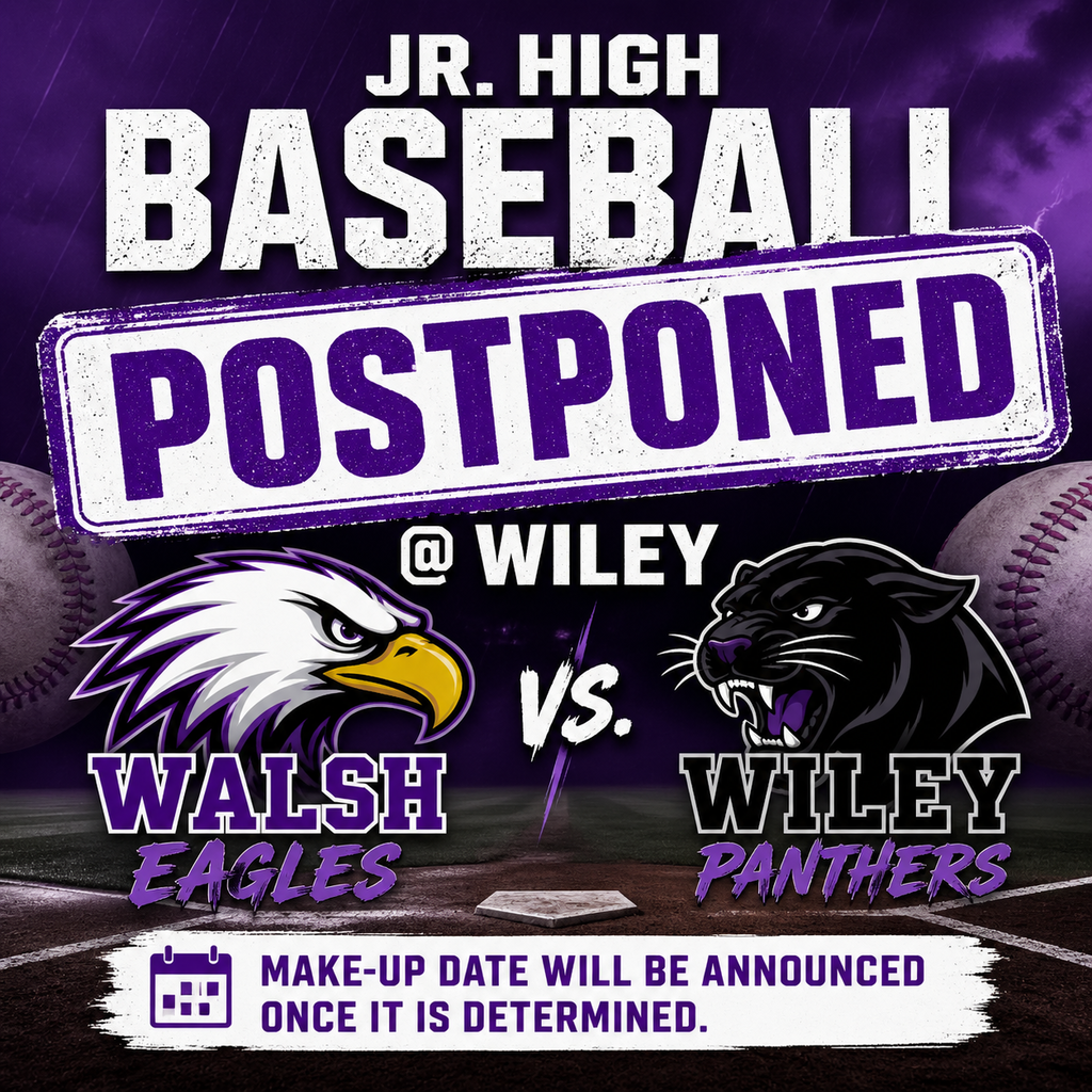 wiley jh bb postponed