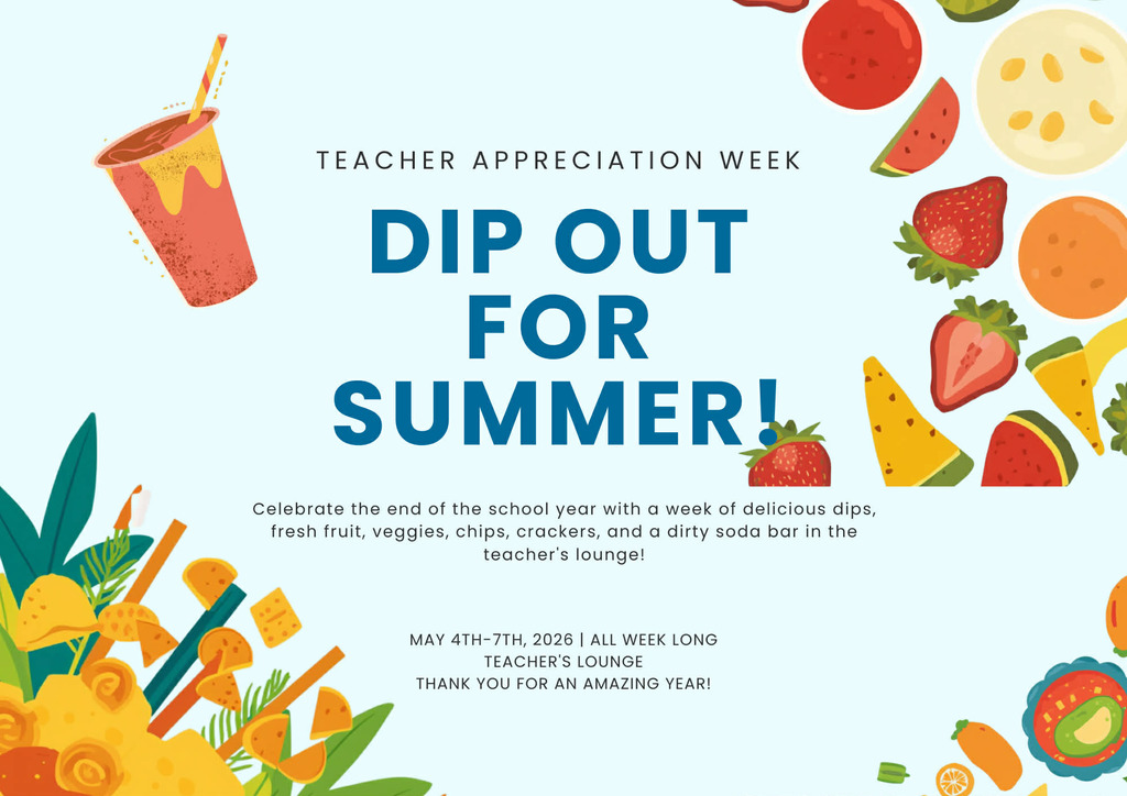 Dip Out for Summer Teacher Thank you!