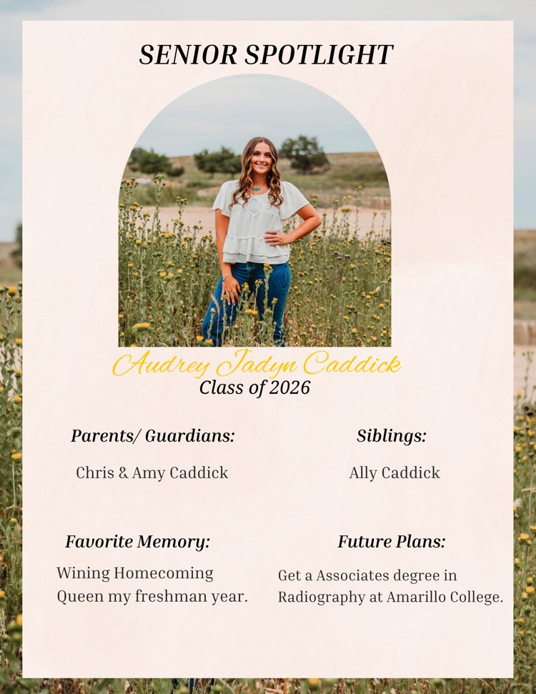 Audrey Caddick - Senior Spotlight 