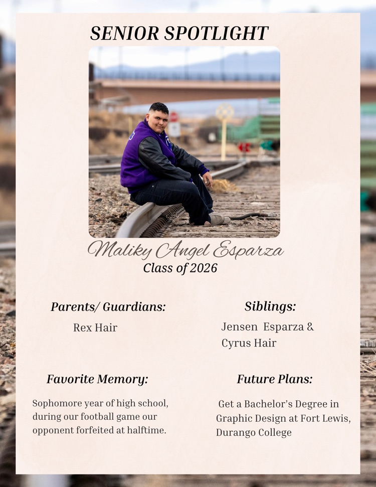Senior Spotlight - Maliky Esparza