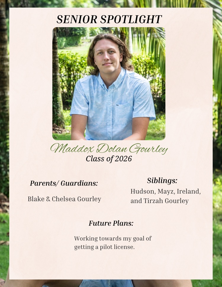 senior Spotlight- Maddox