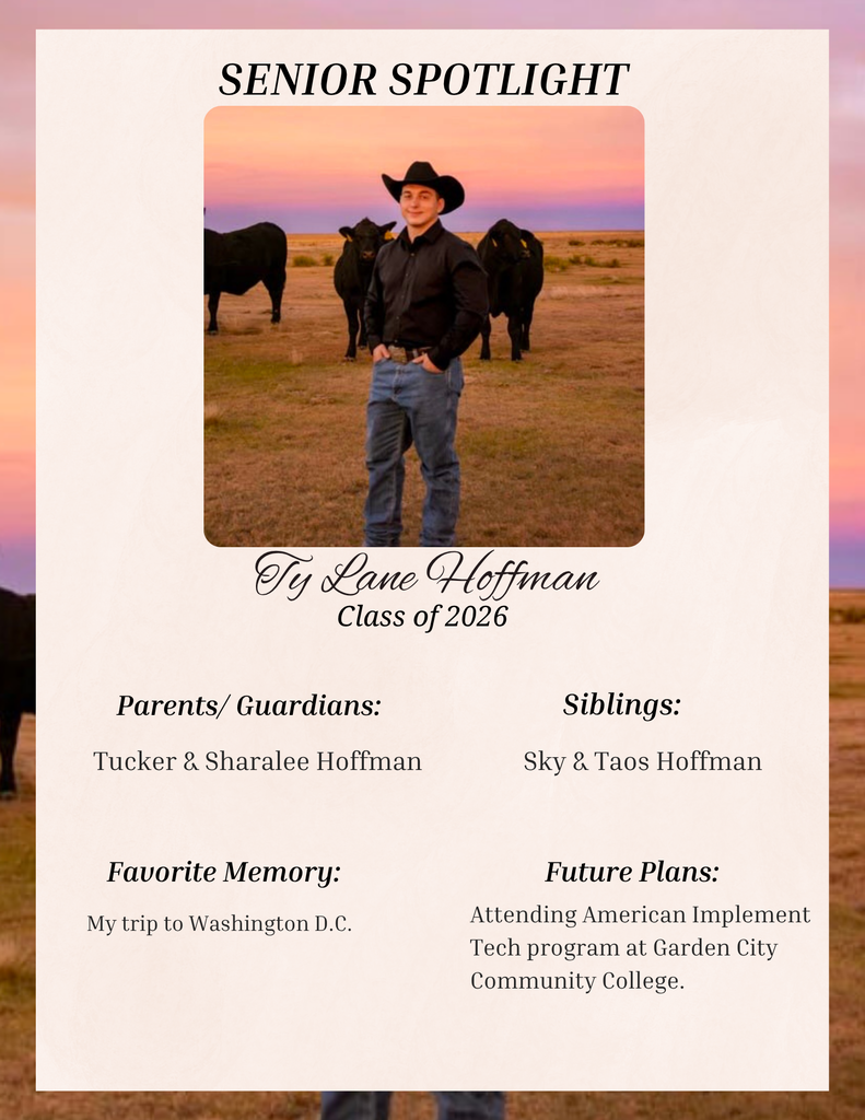 Senior Spotlight - Ty Hoffman