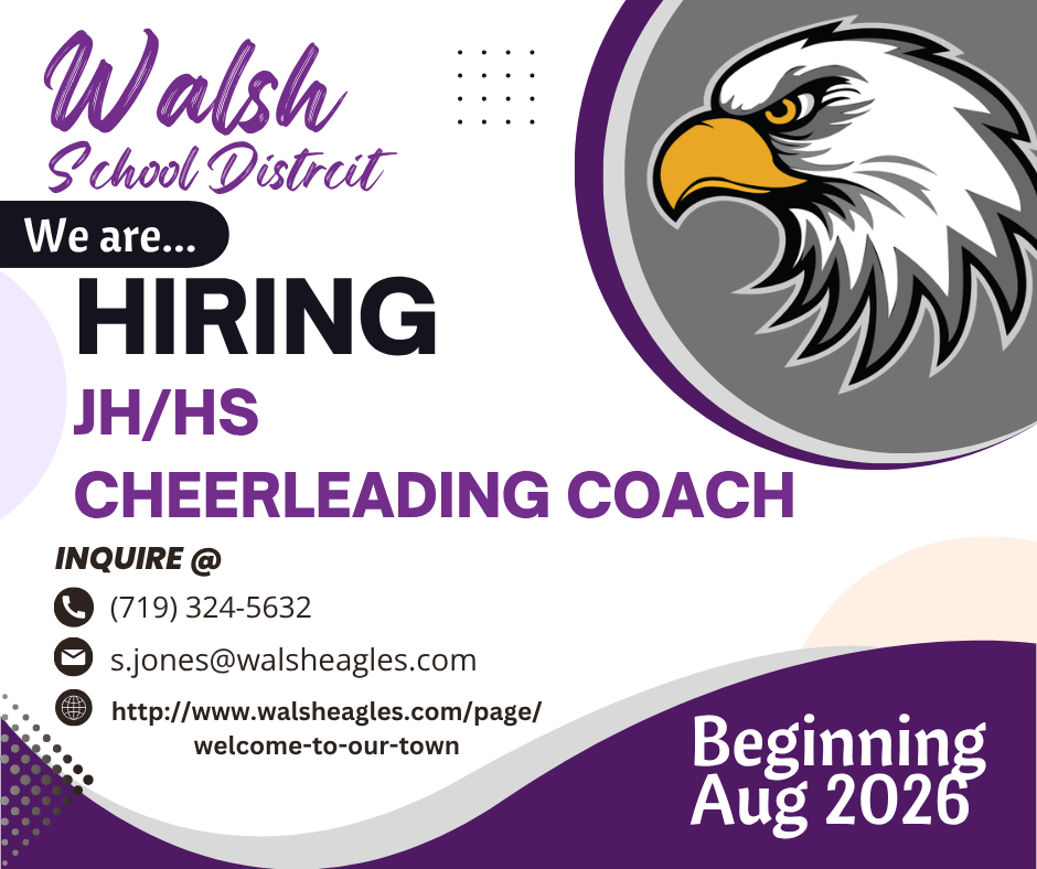 JH/HS Cheerleading Coach Job Announcement