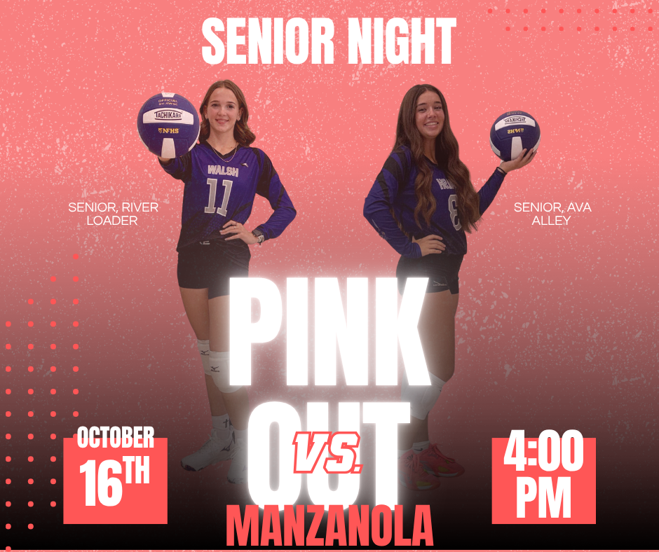 Senior volleyball players - senior night