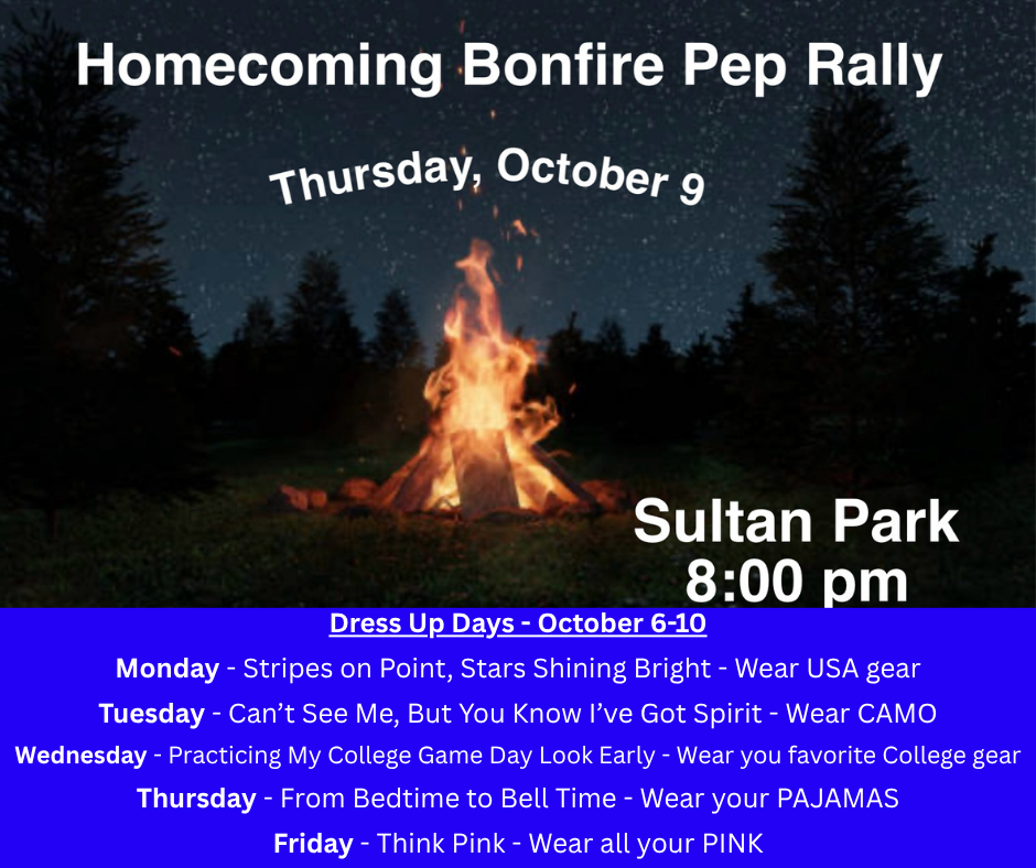 bon fire date and dress up days
