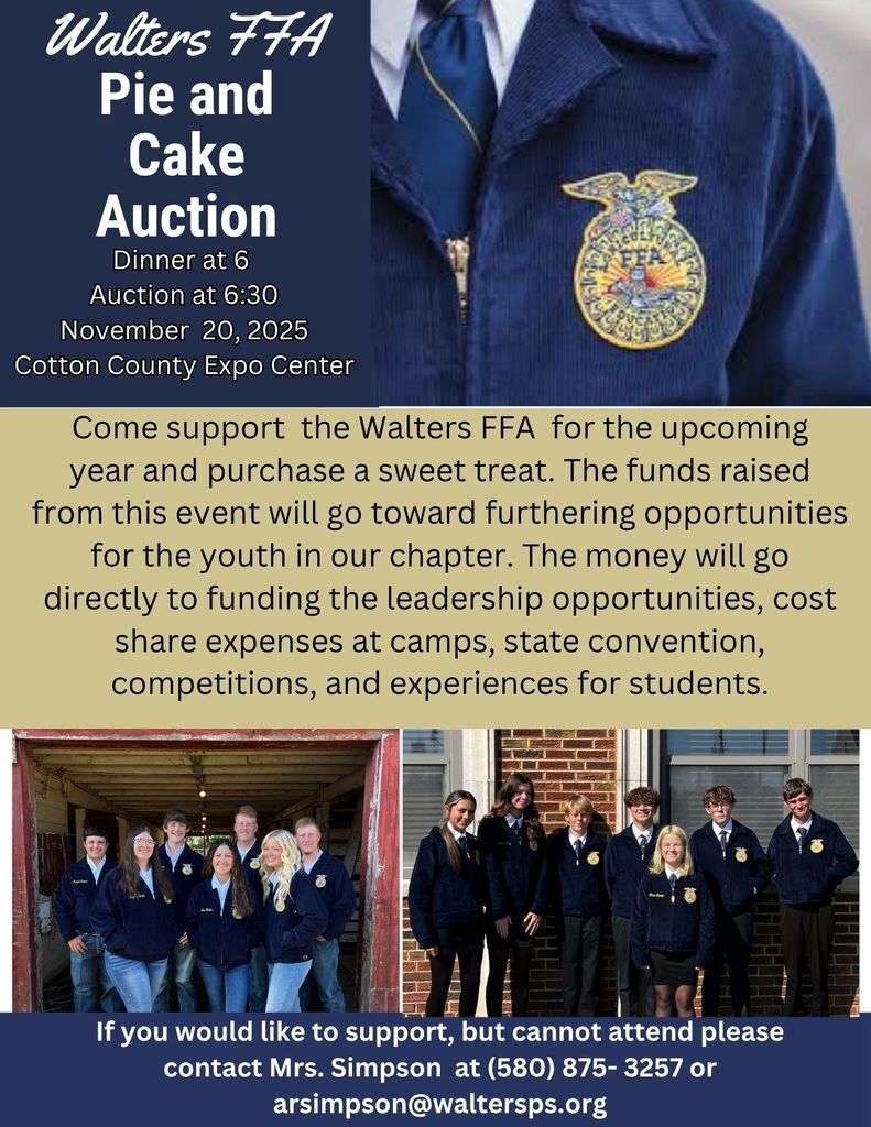 FFA pie and cake auction