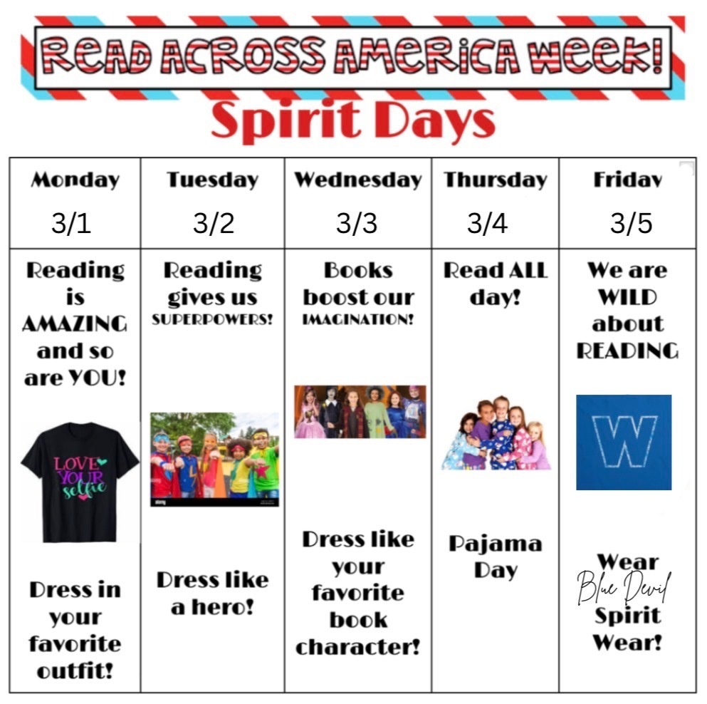read across american dress up week
