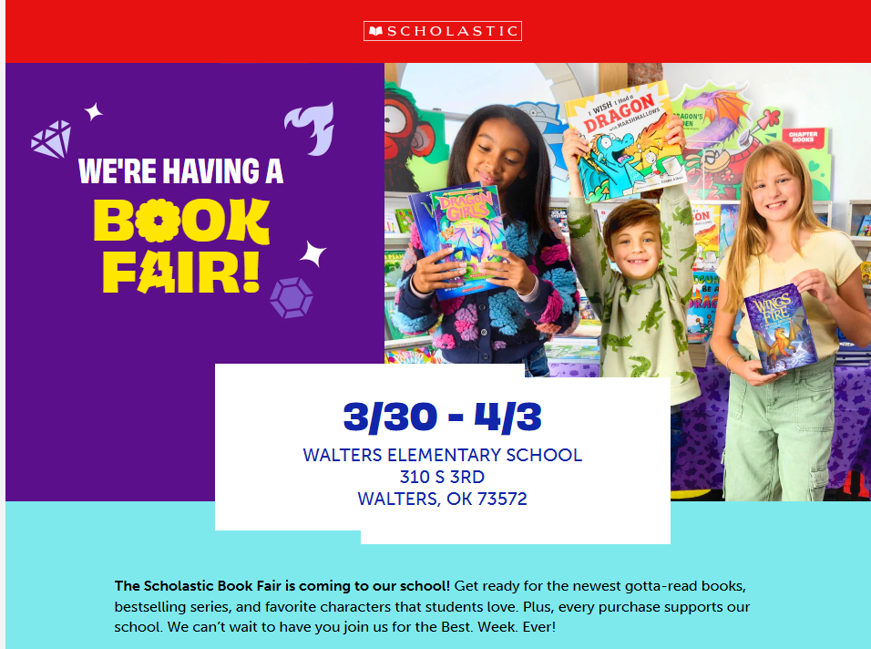 Elementary Book Fair information