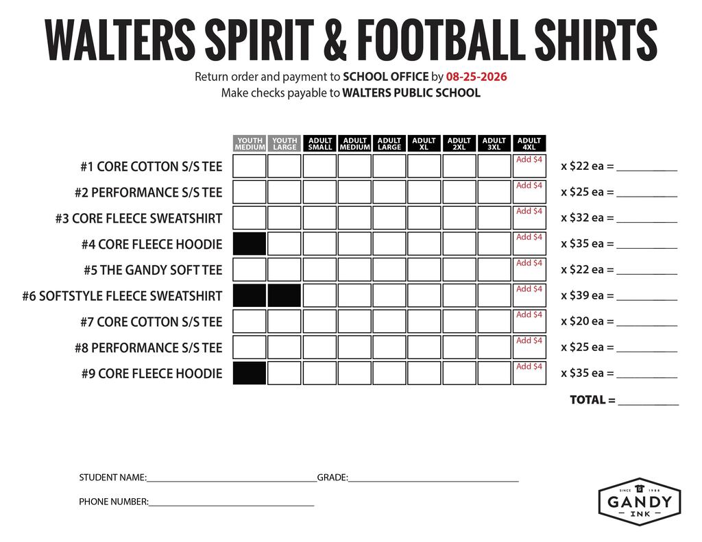 spirit shirt order