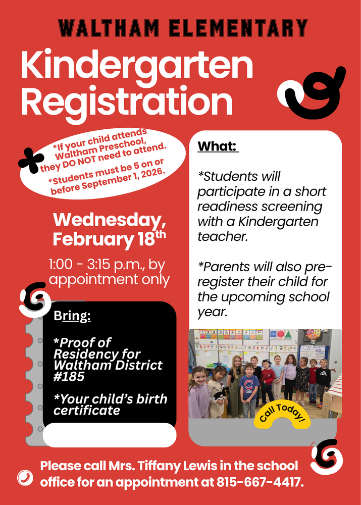 Kindergarten Registration 2026