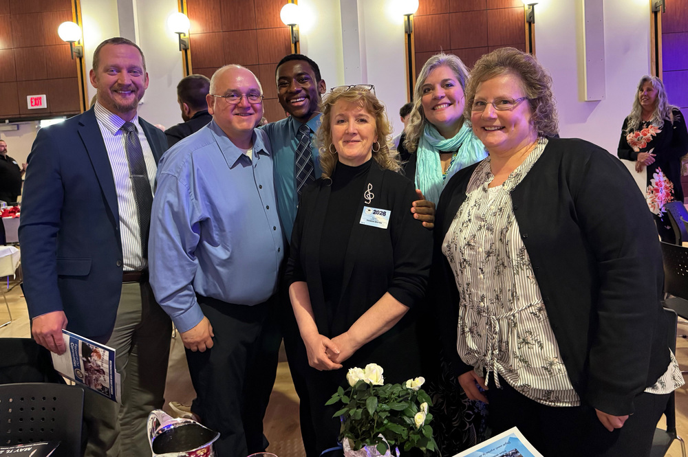 Walton's group at the event