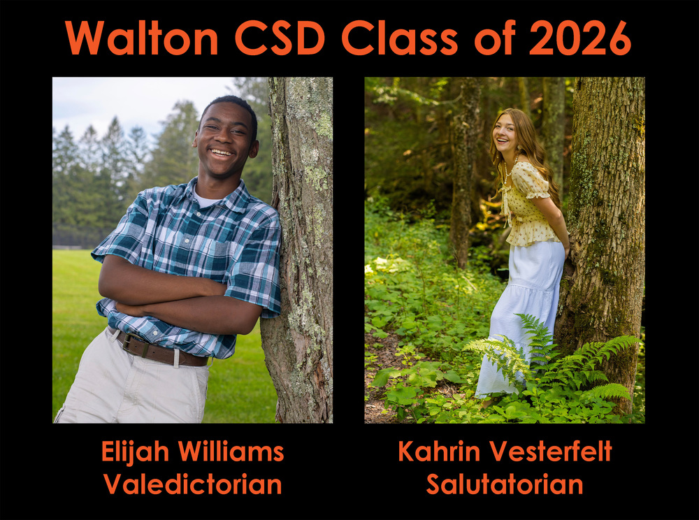 Valedictorian and Salutatorian for the Class of 2026