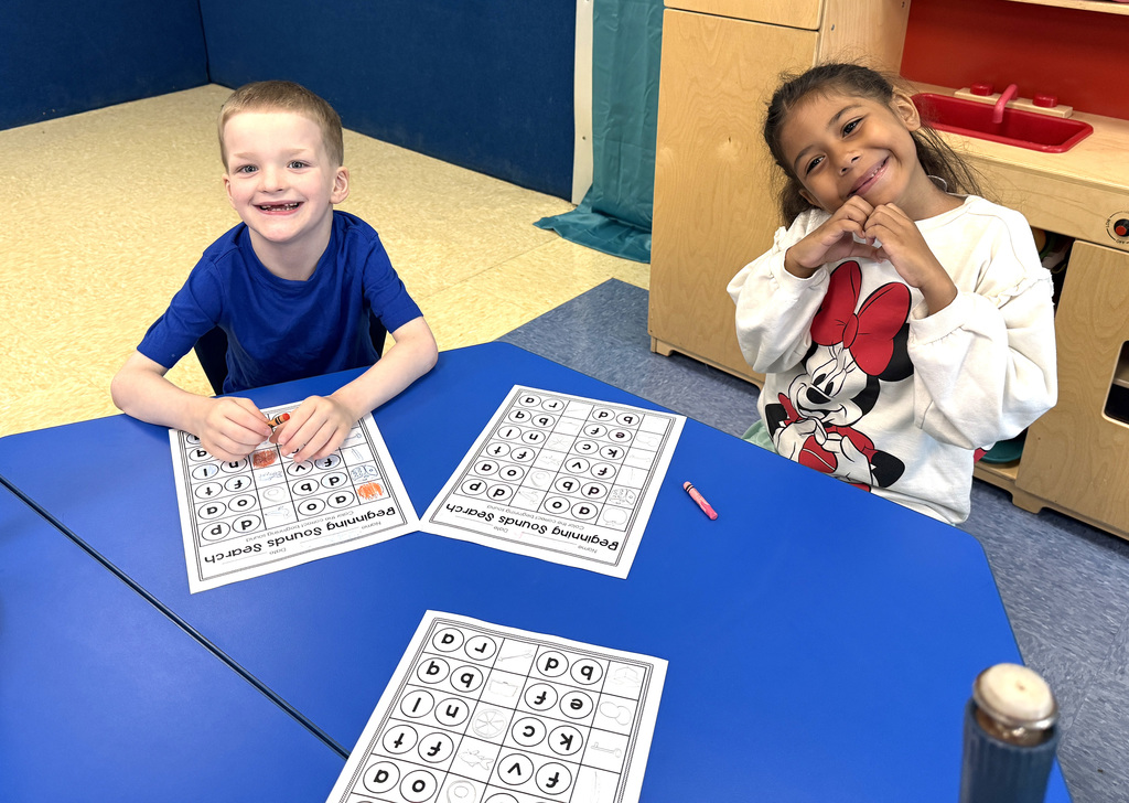 Students taking part in the summer reading and math program at Townsend Elementary