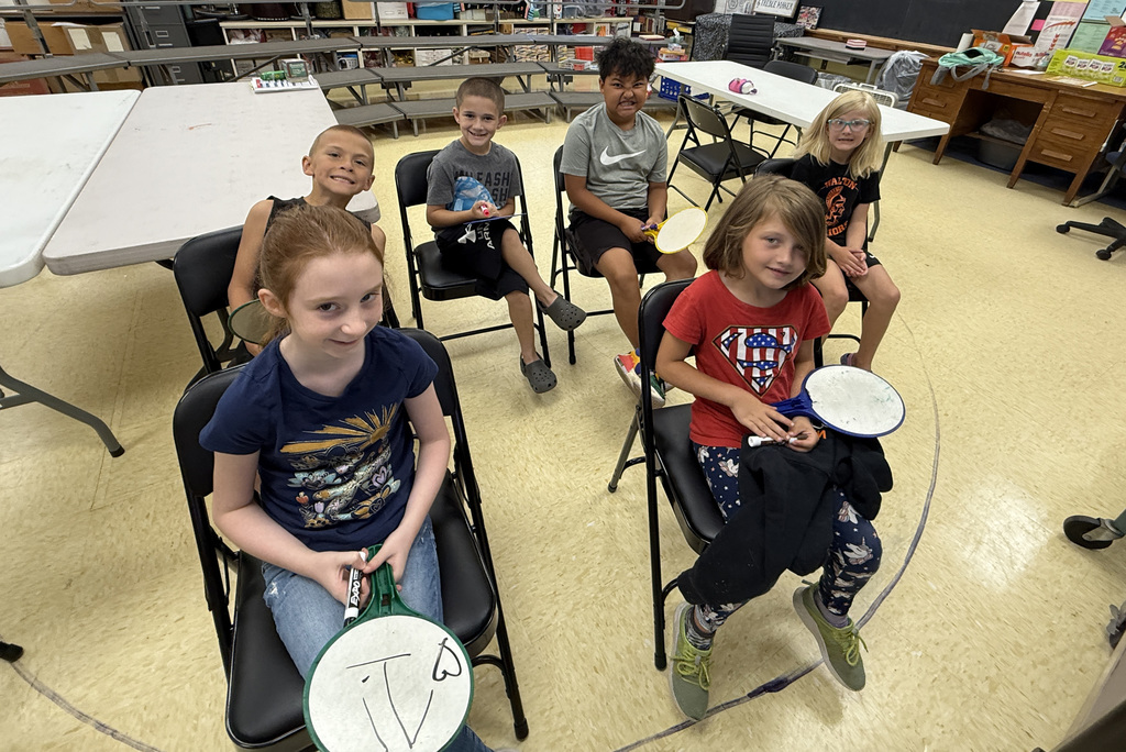 Students taking part in the summer reading and math program at Townsend Elementary