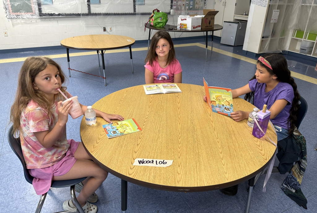 Students taking part in the summer reading and math program at Townsend Elementary