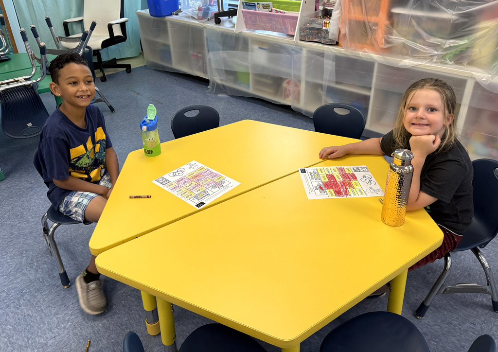 Students taking part in the summer reading and math program at Townsend Elementary
