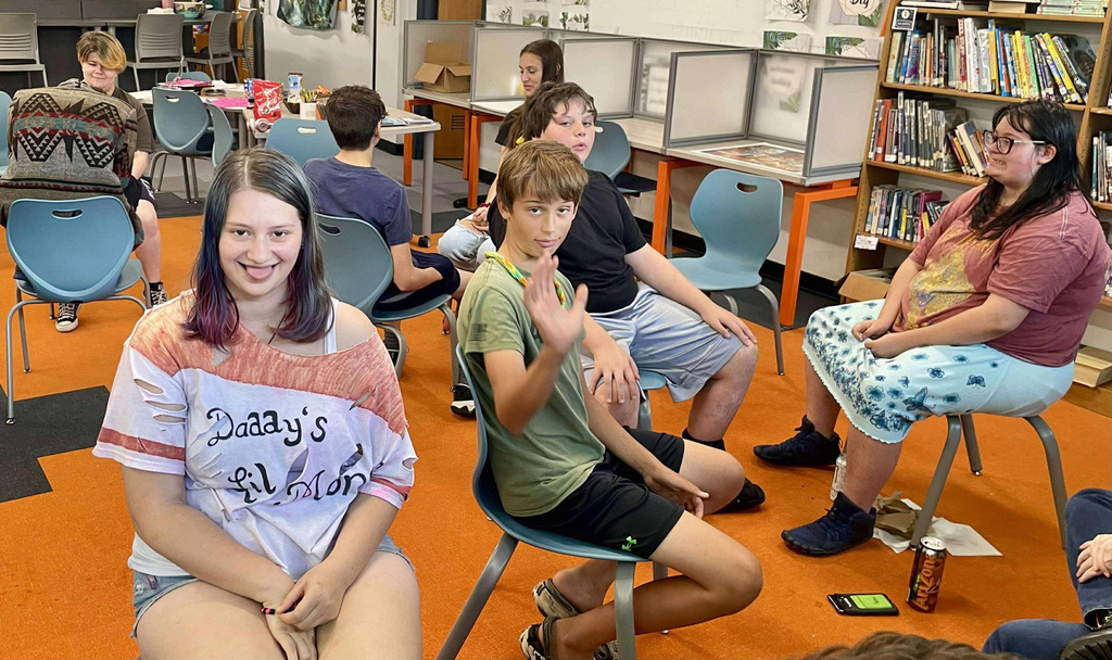 Students taking part in the Crush Connects program