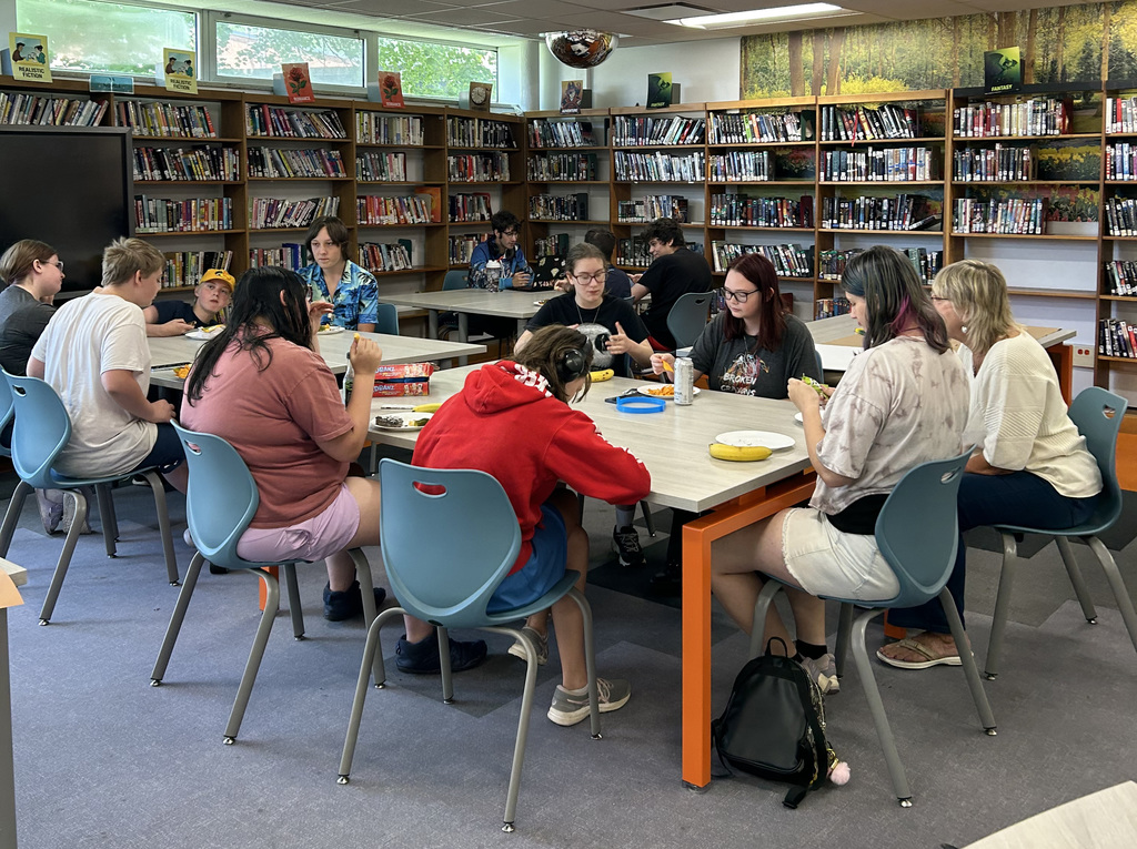 Students taking part in the Crush Connects program