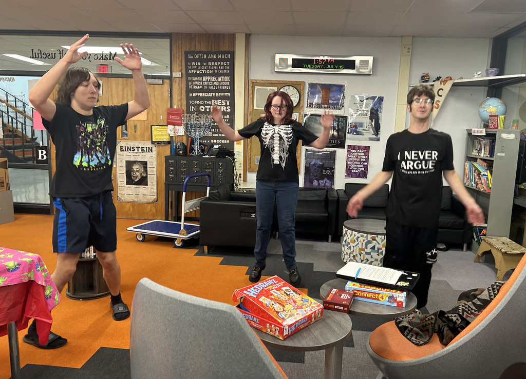 Students taking part in the Crush Connects program