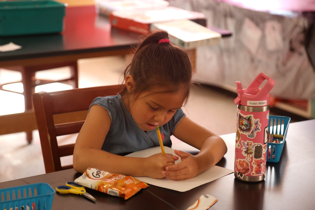 Students taking part in the summer reading and math program