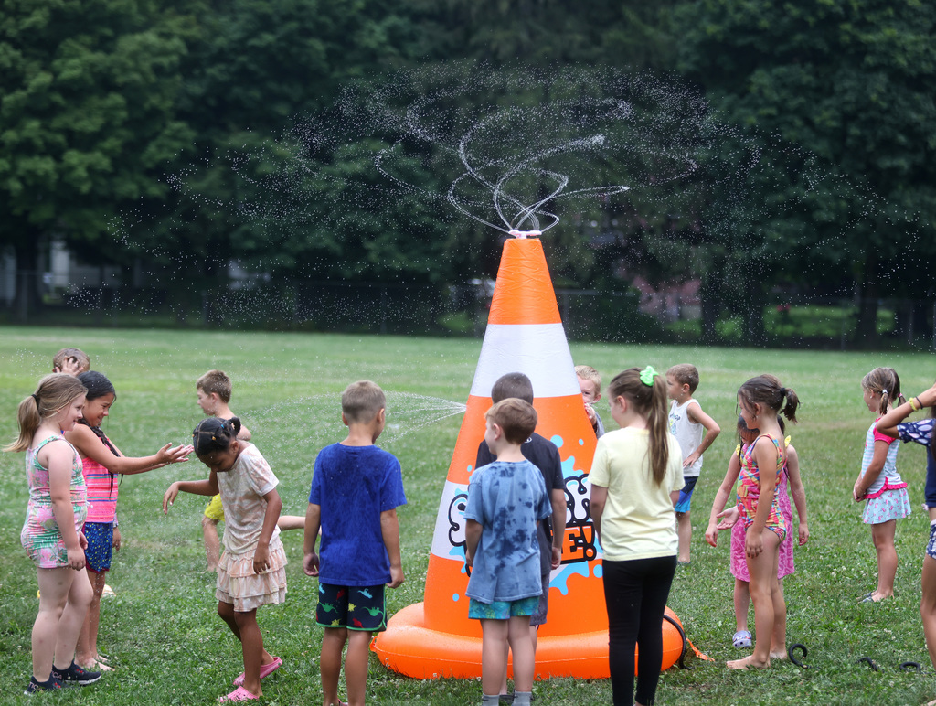 Students taking part in the summer reading and math program
