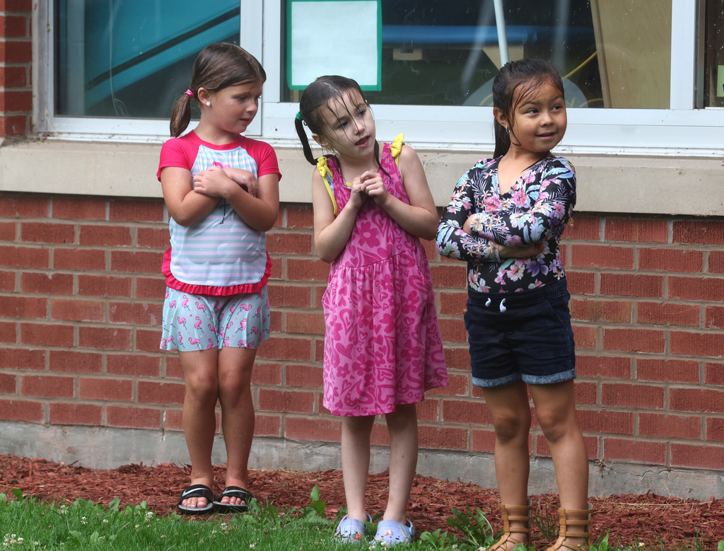 Students taking part in the summer reading and math program