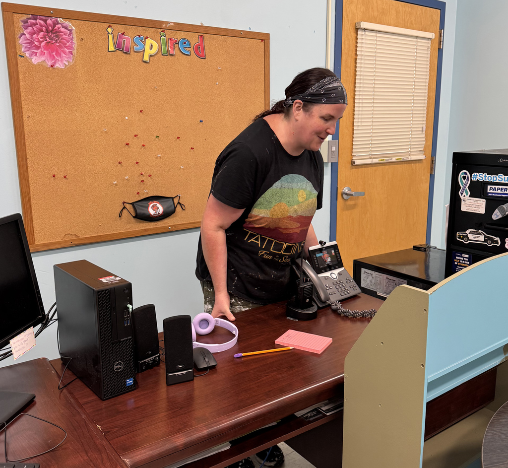 Working to get everything ready for the start of school! 