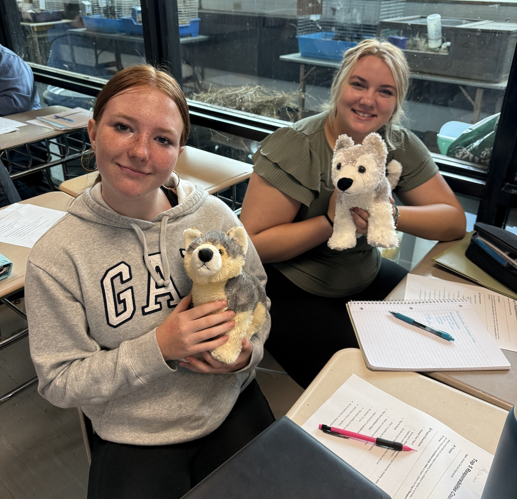 Students with their "pets"