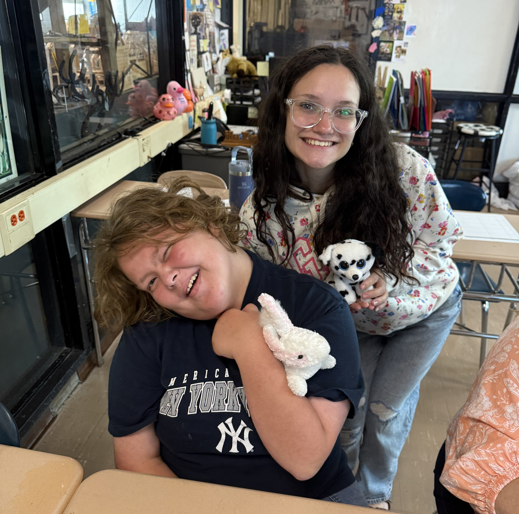 Students with their "pets"