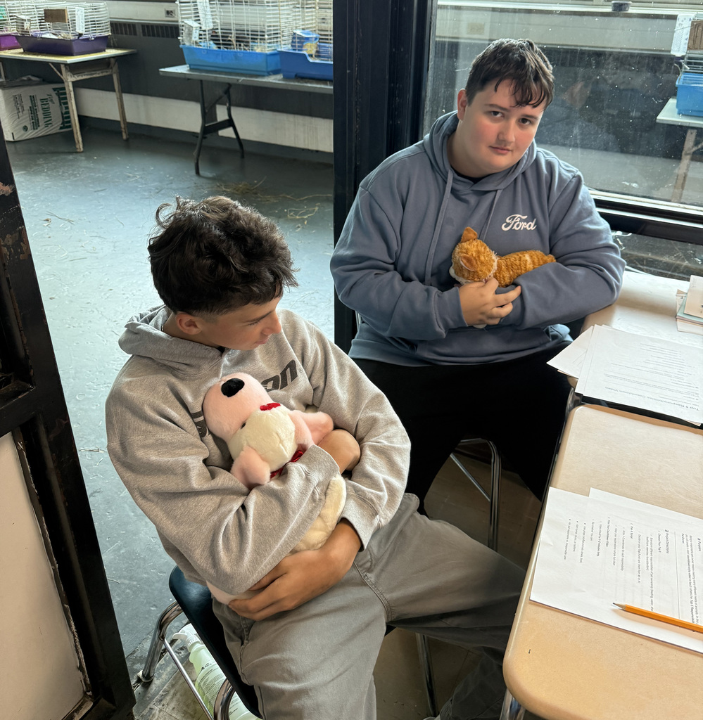 Students with their "pets"