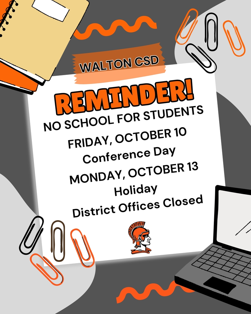 No school reminder graphic