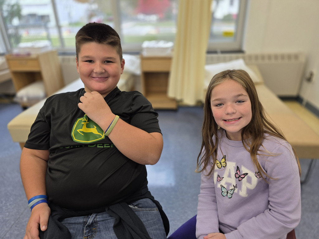 Students at the Lions Club vision screening at Townsend Elementary