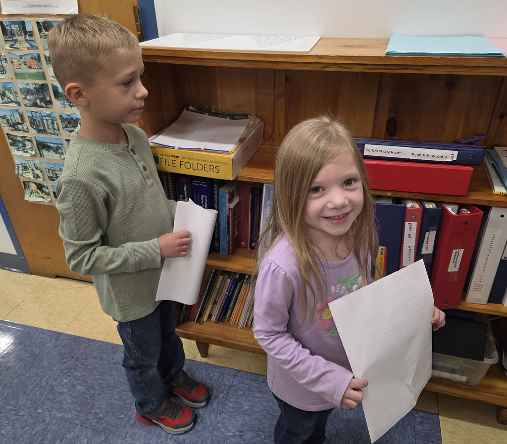 Students at the Lions Club vision screening at Townsend Elementary