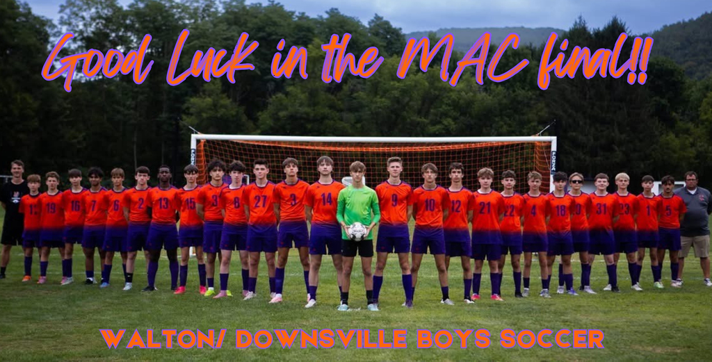 Good luck graphic/team photo for boys soccer