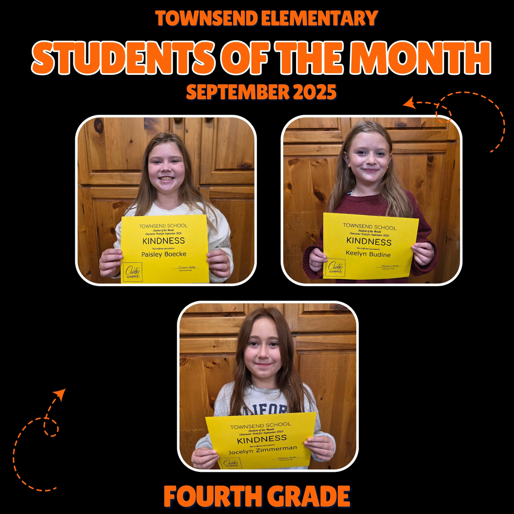 fourth grade students of the month
