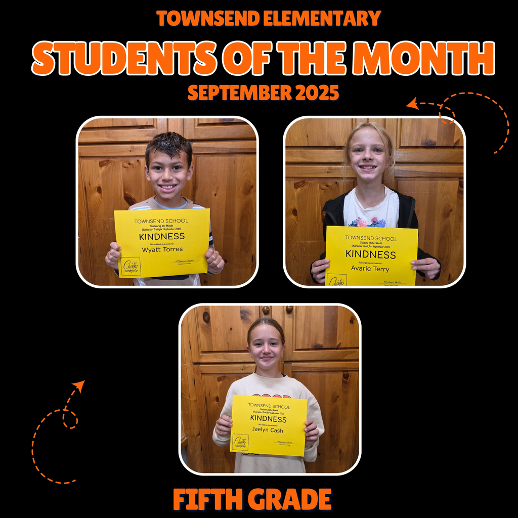fifth grade students of the month