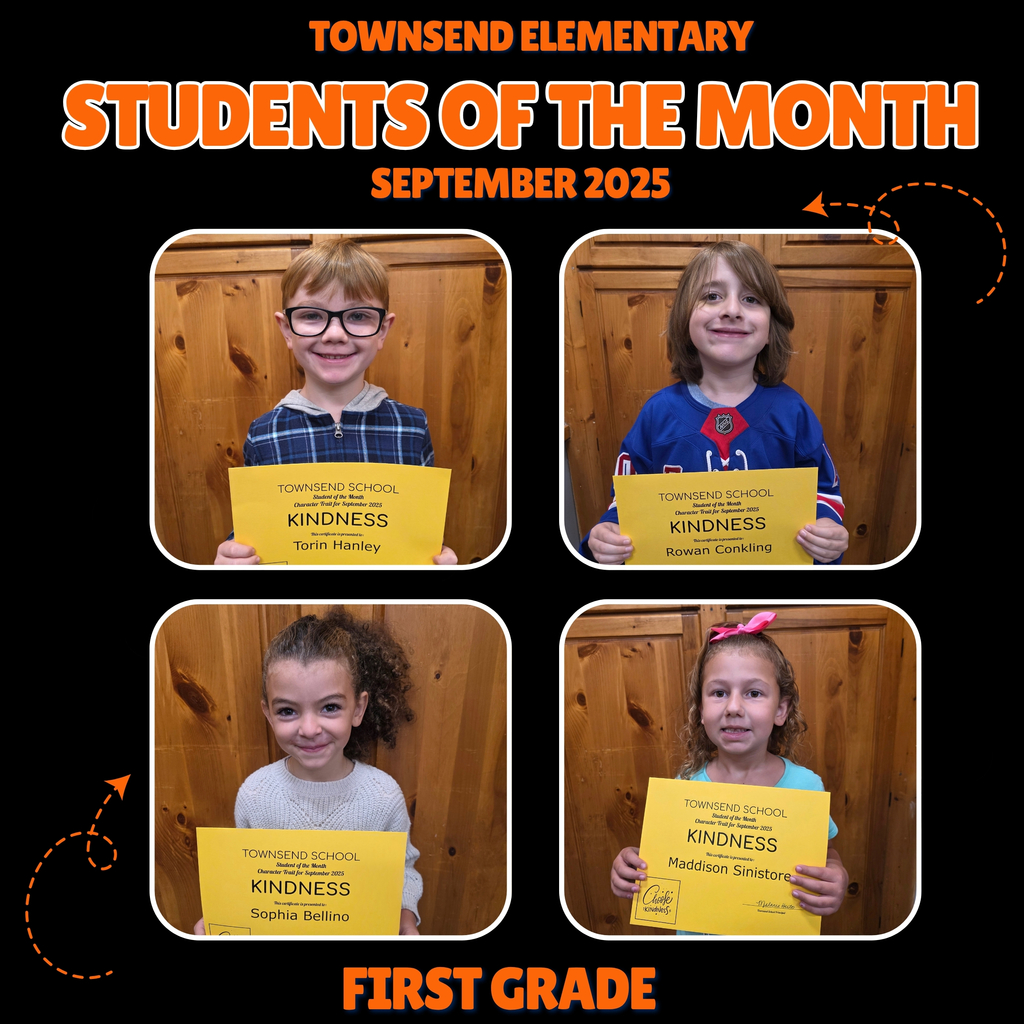 first grade students of the month
