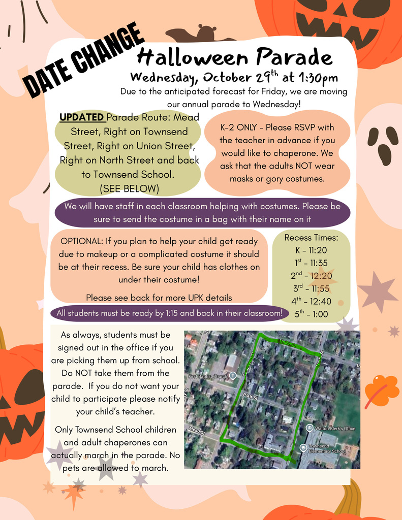 Halloween parade update graphic