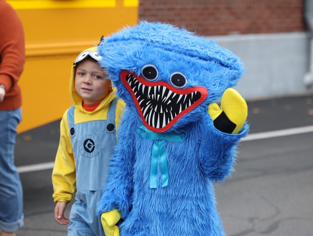 Students during the annual Halloween parade