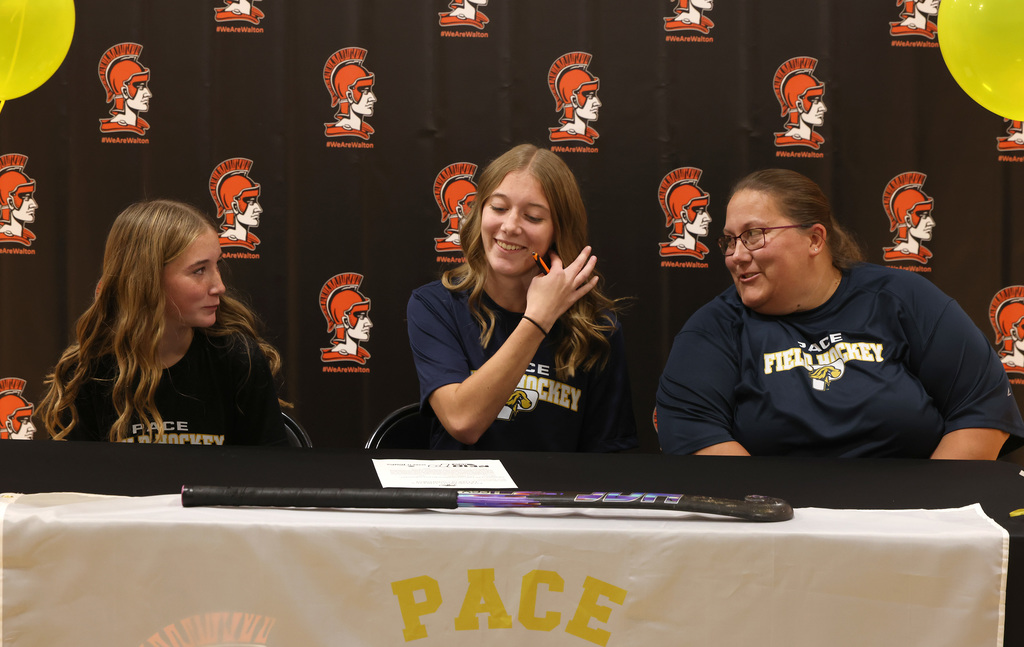Chasidy Constable signs to play Division II field hockey at Pace University next fall. 