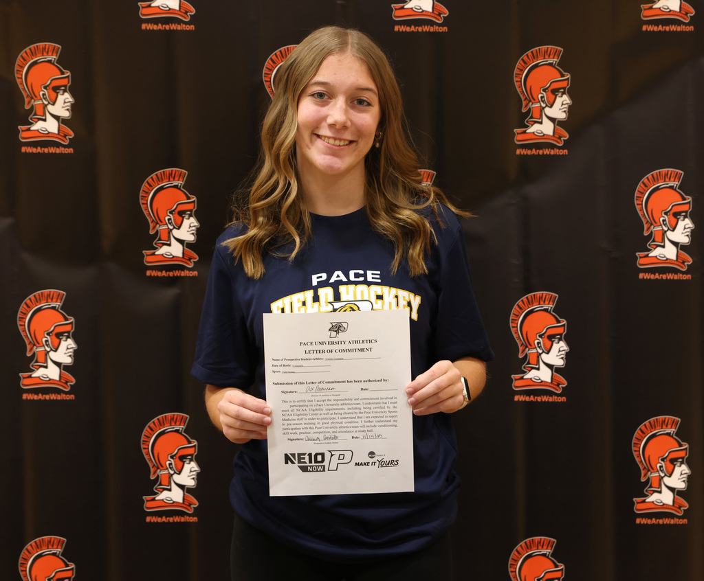 Chasidy Constable signs to play Division II field hockey at Pace University next fall. 