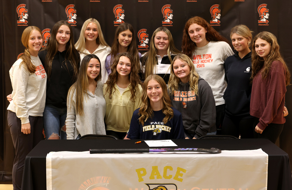 Chasidy Constable signs to play Division II field hockey at Pace University next fall. 