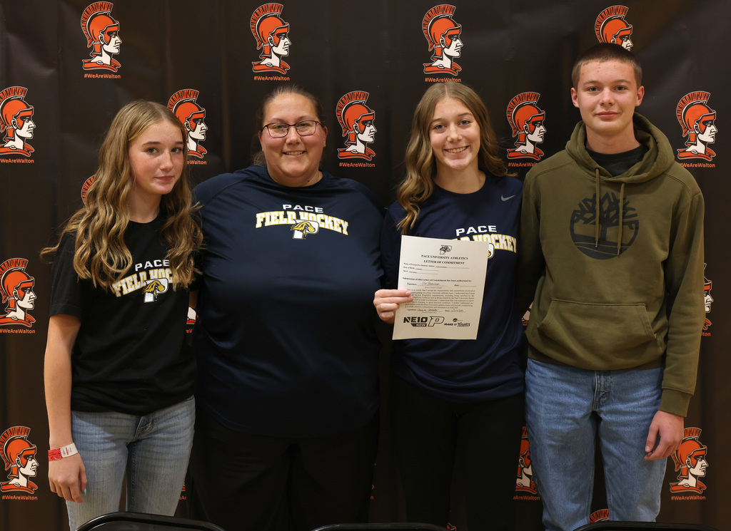 Chasidy Constable signs to play Division II field hockey at Pace University next fall. 