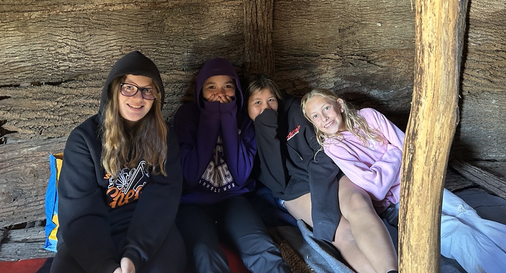 Students at the Fenimore Farm tour. 