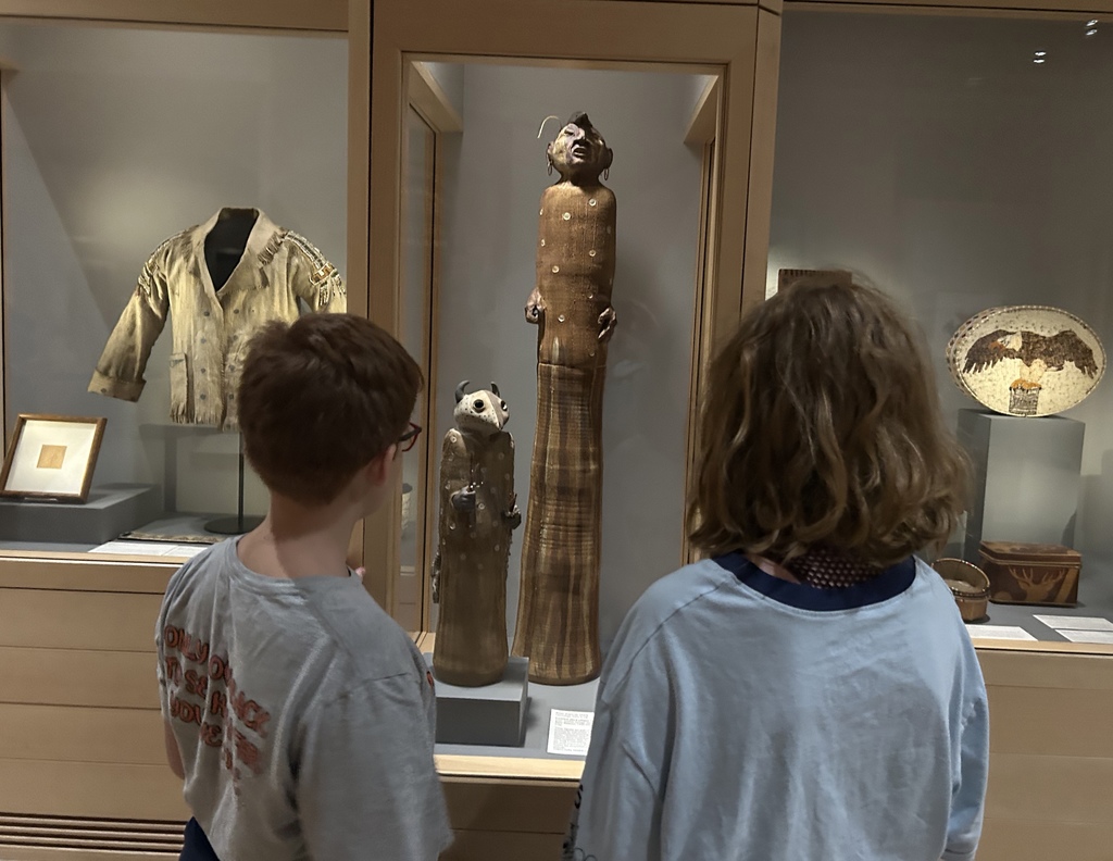 Students at the Fenimore Farm tour. 