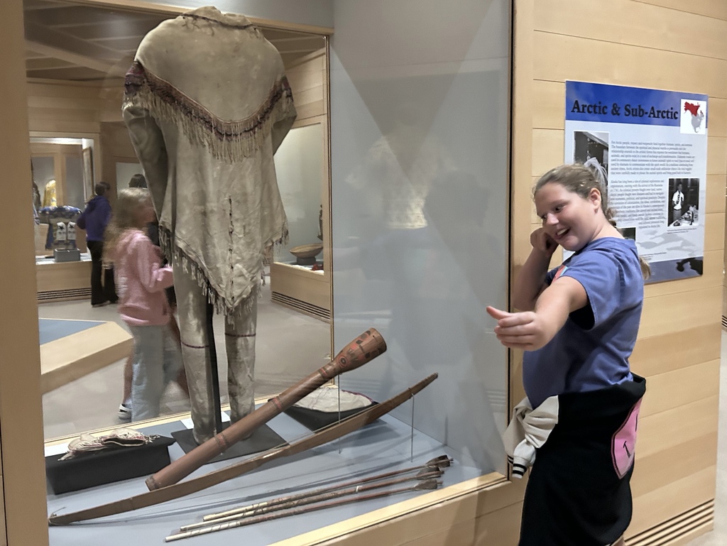 Students at the Fenimore Farm tour. 