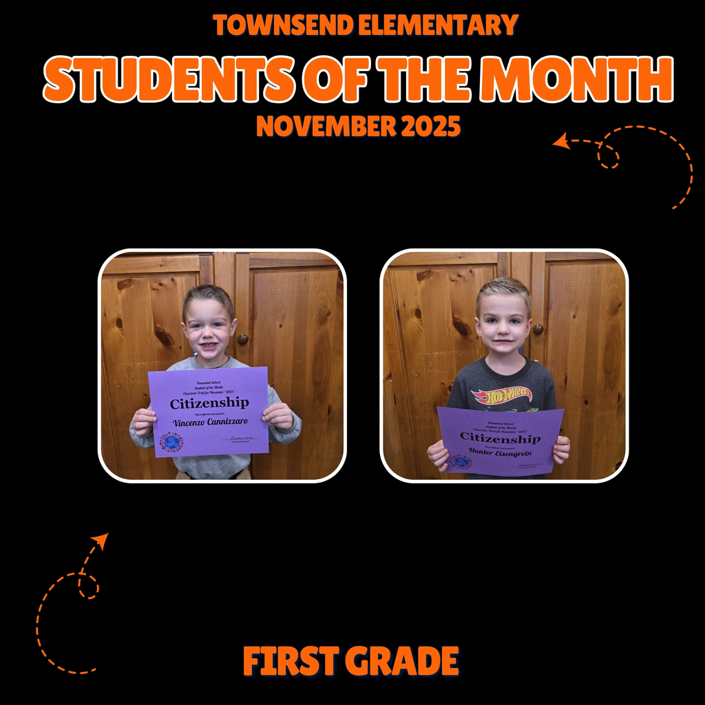 More first grade Students of the Month for November