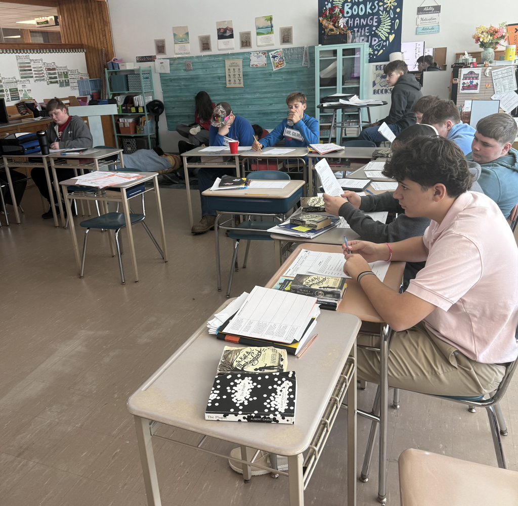 Students taking part in acting out a scene from "To Kill a Mockingbird." 