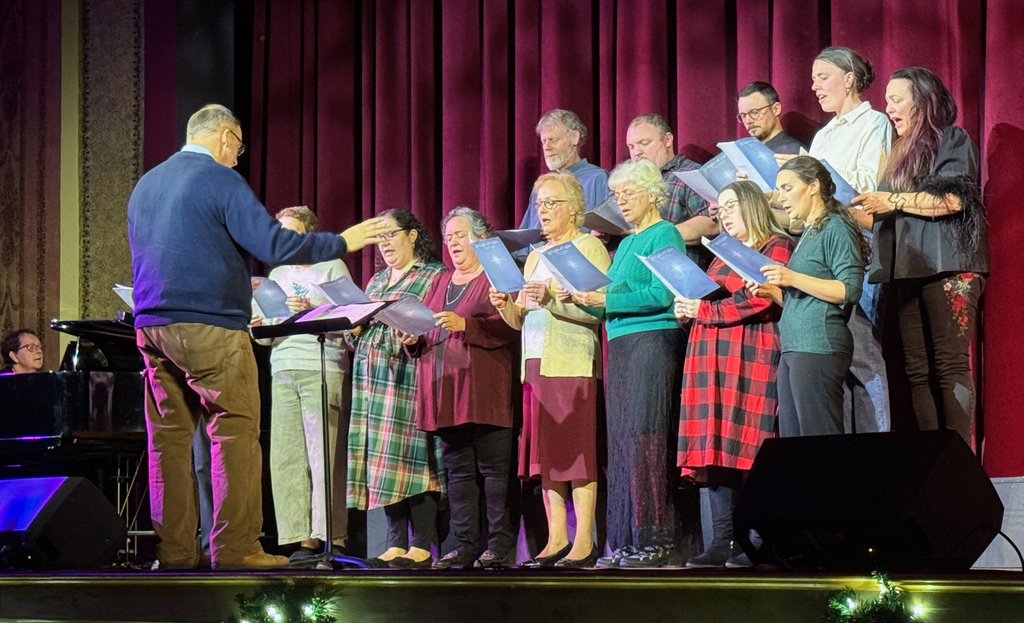 Scenes from the Hometown Christmas show.